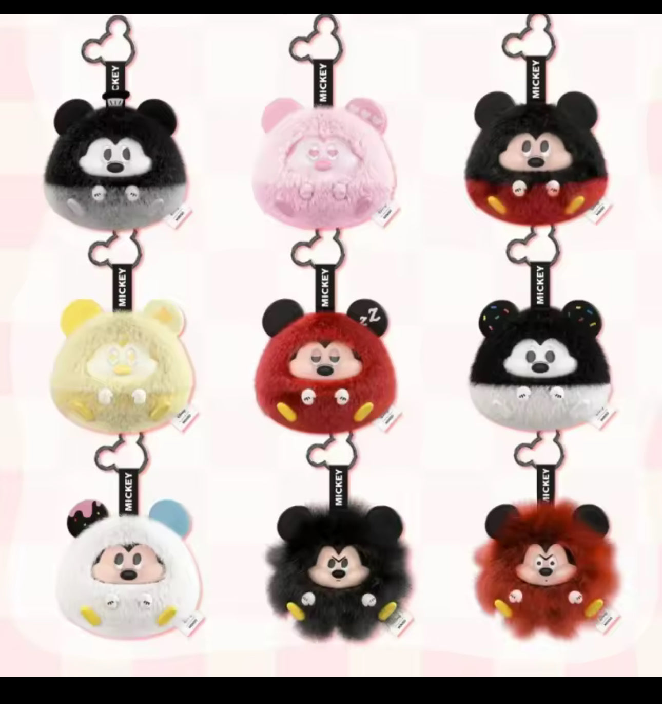 Mickey Mouse Plush Ball Pendant