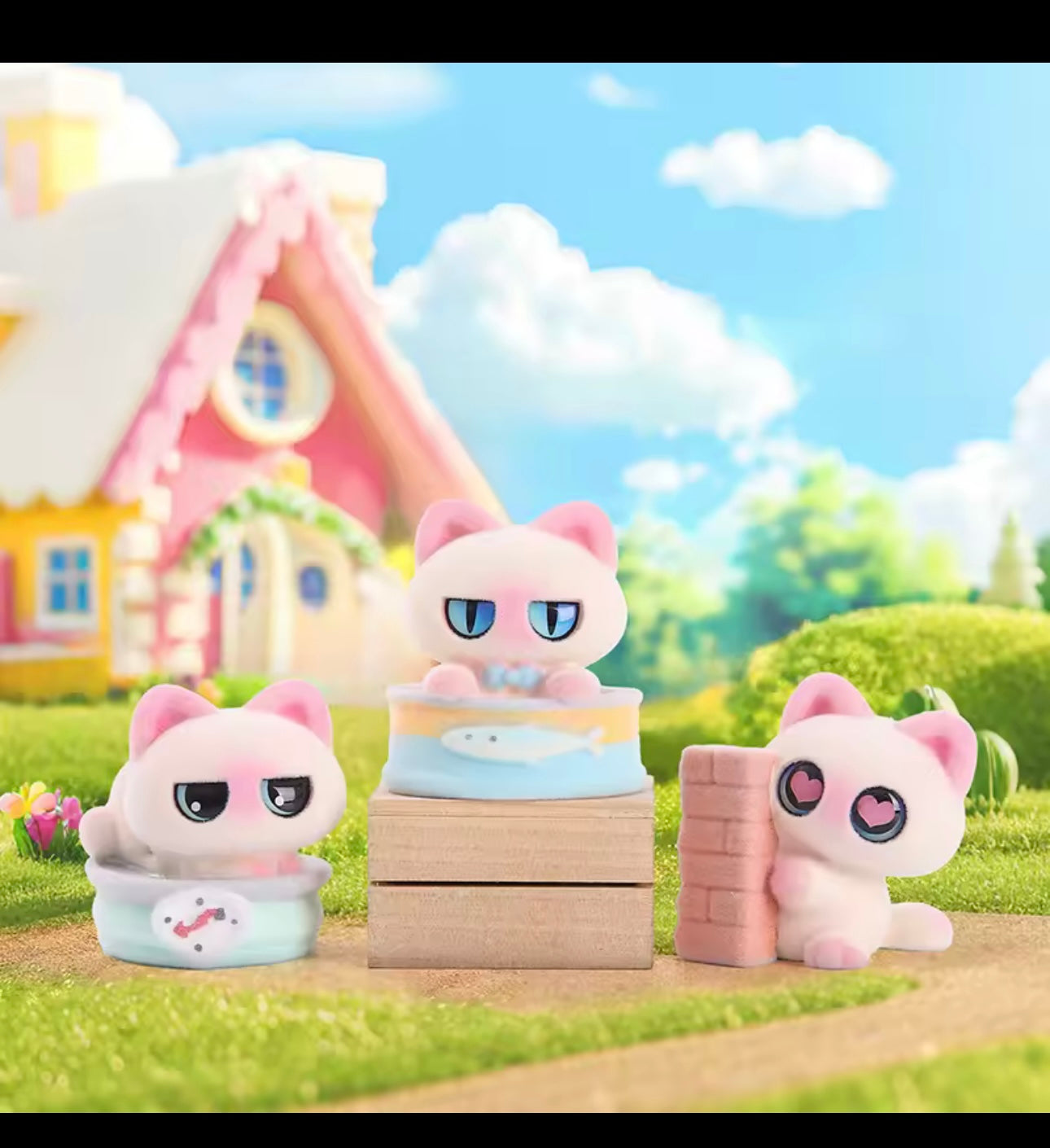 Pink Siamese Cat Figure