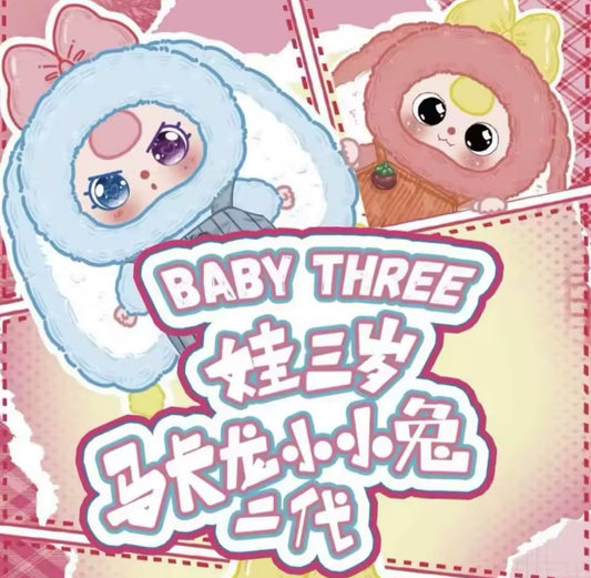 Baby Three Macaron Rabbits Version 2