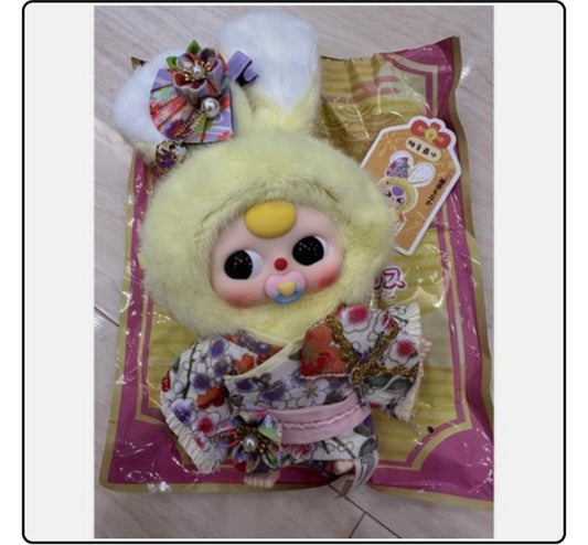 Baby Three Japanese Macaron Bunny exclusive plush