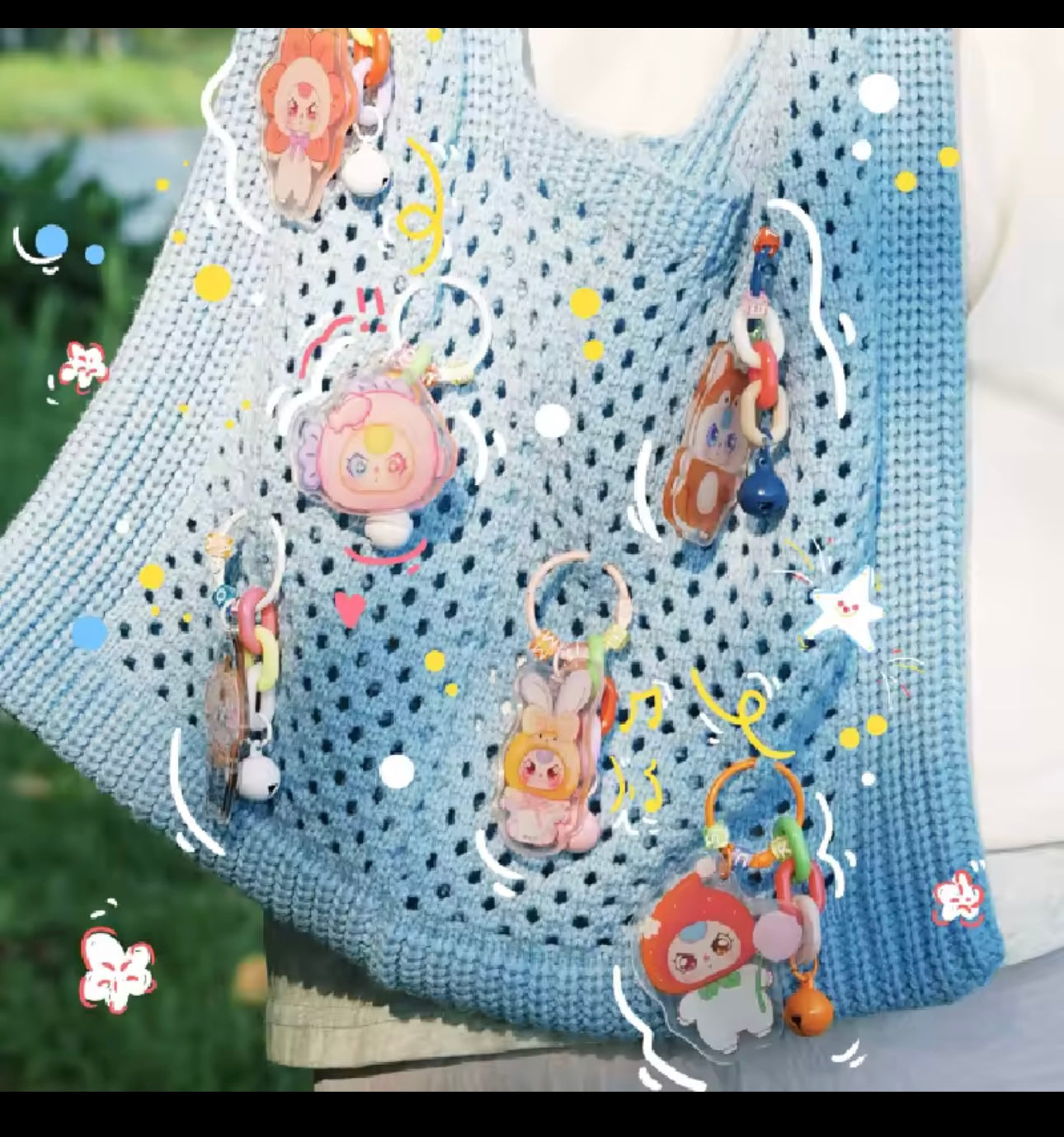 Baby Three Acrylic Keychains