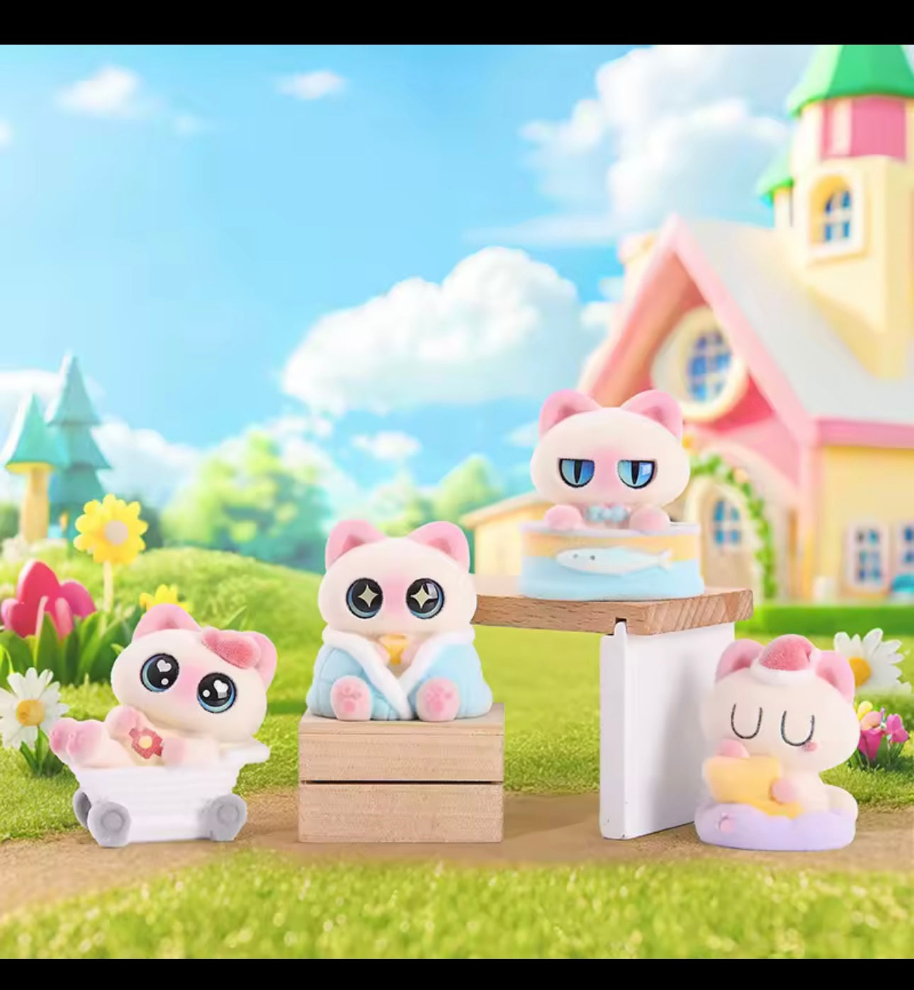 Pink Siamese Cat Figure