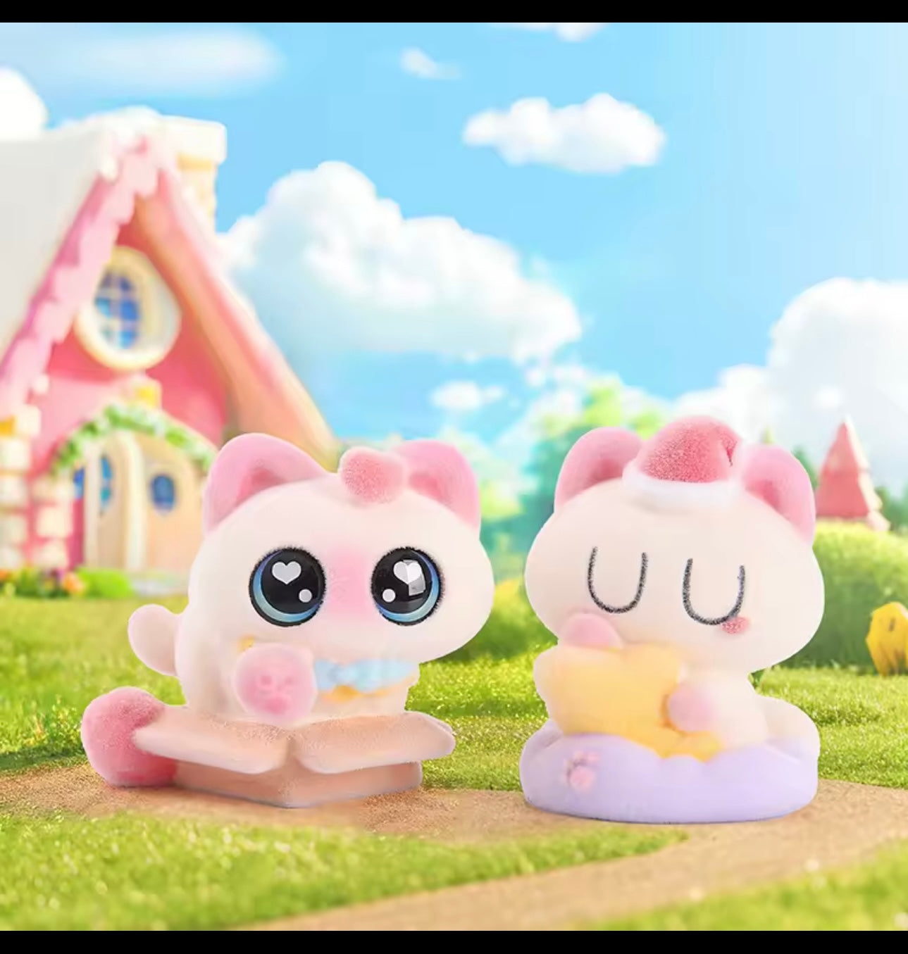 Pink Siamese Cat Figure