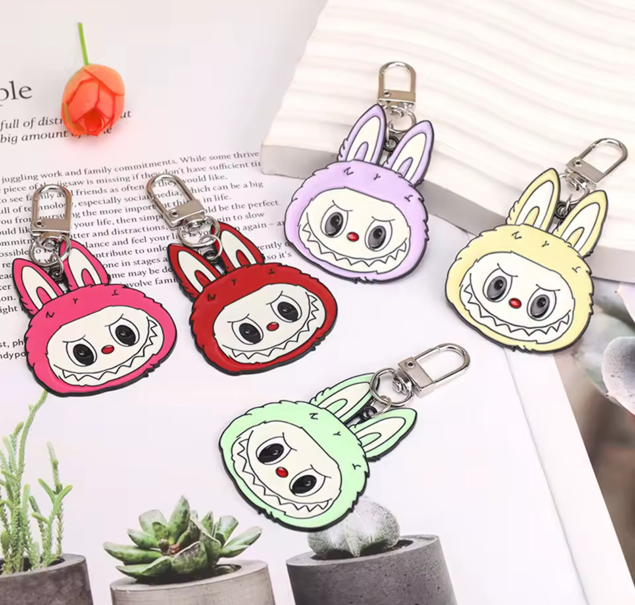 Labubu Metal Keychain