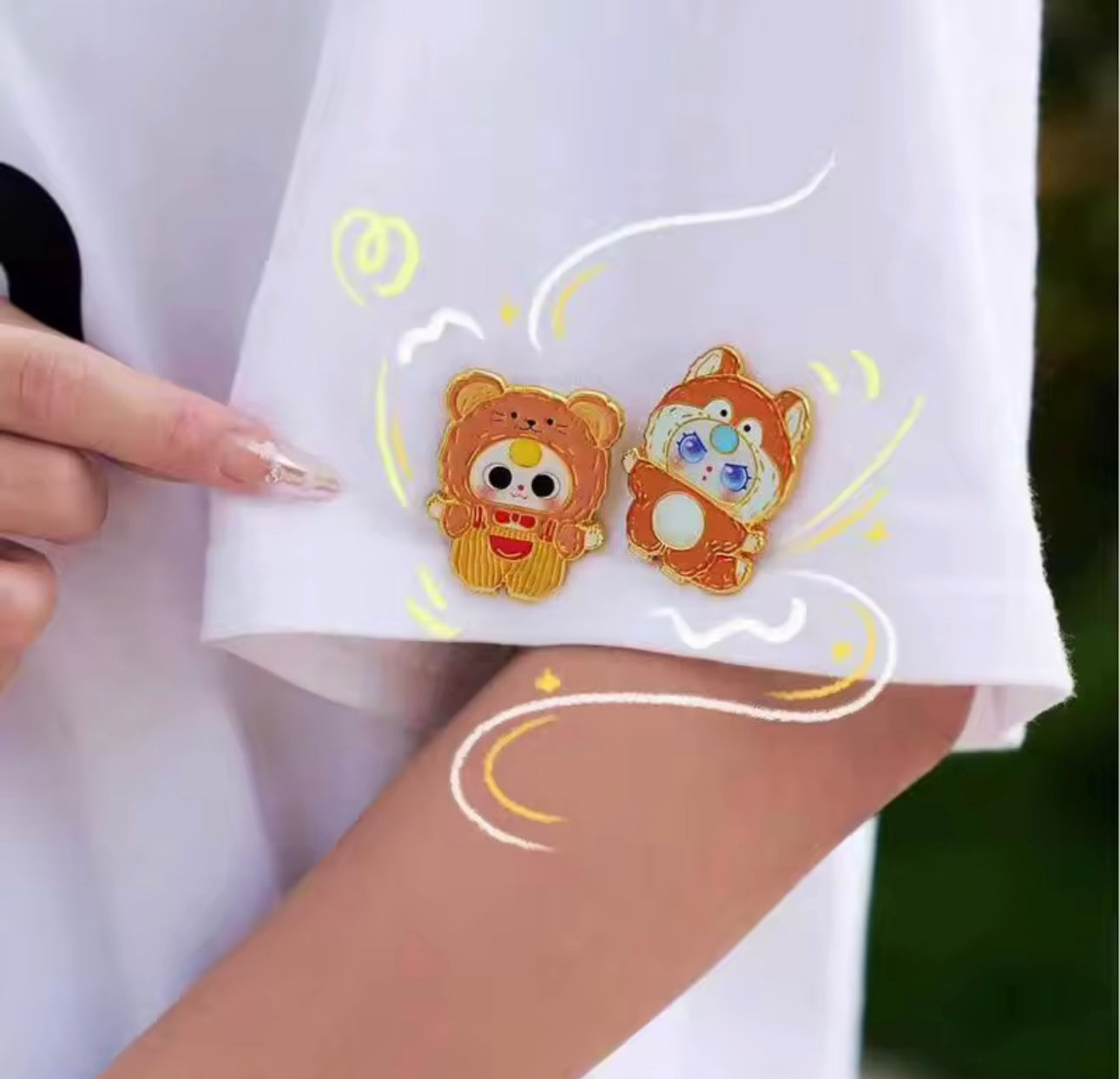 Baby Three Lapel pins