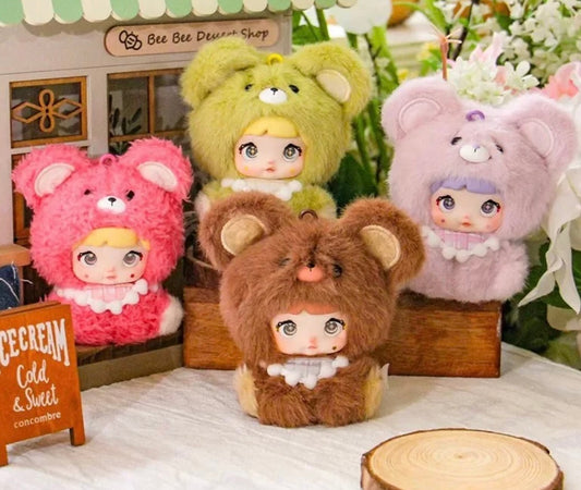 Nommi Puppy and Bears Keychain