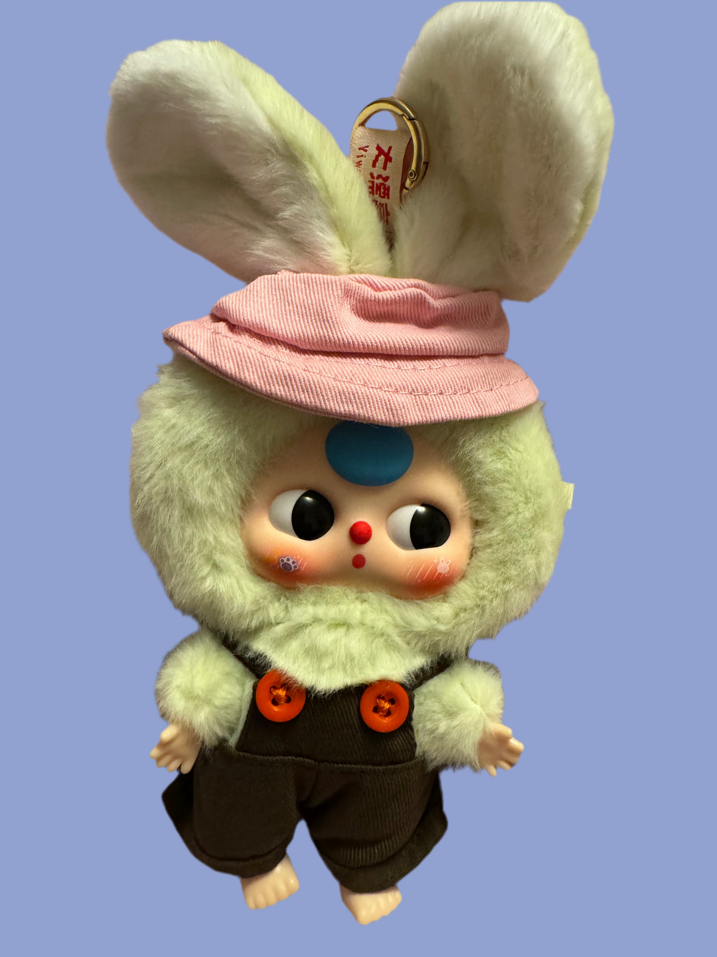 Baby Three Macaron Bunny  keychain plush