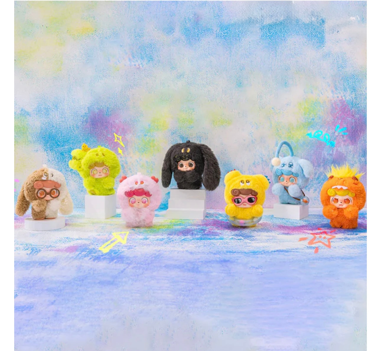 Q-Kids Emotionally Hairy Monsters